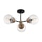 Nuvo Fixture, Semi Flush, 3-Light, Incandescent, 60W, 120V, B10, Candelabra, Bulb Count: 3 60/7123 - alternate 4